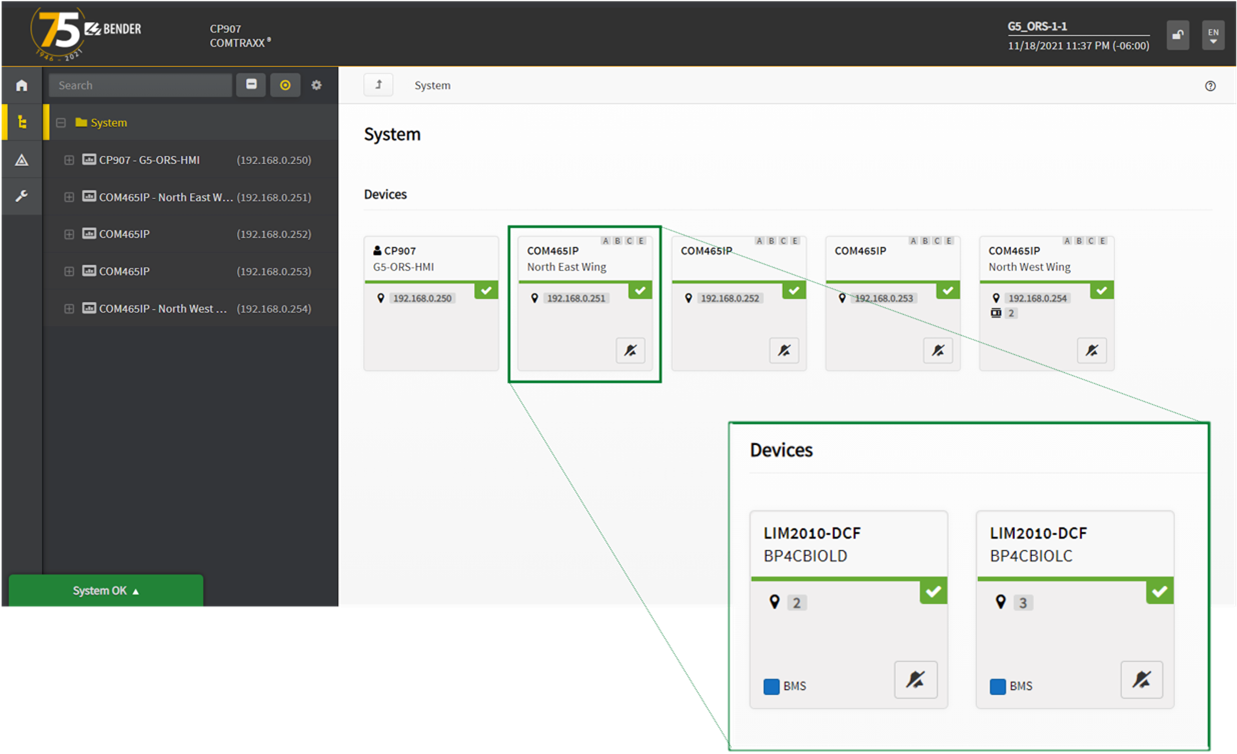 CP907 touch control panel in hospital applications