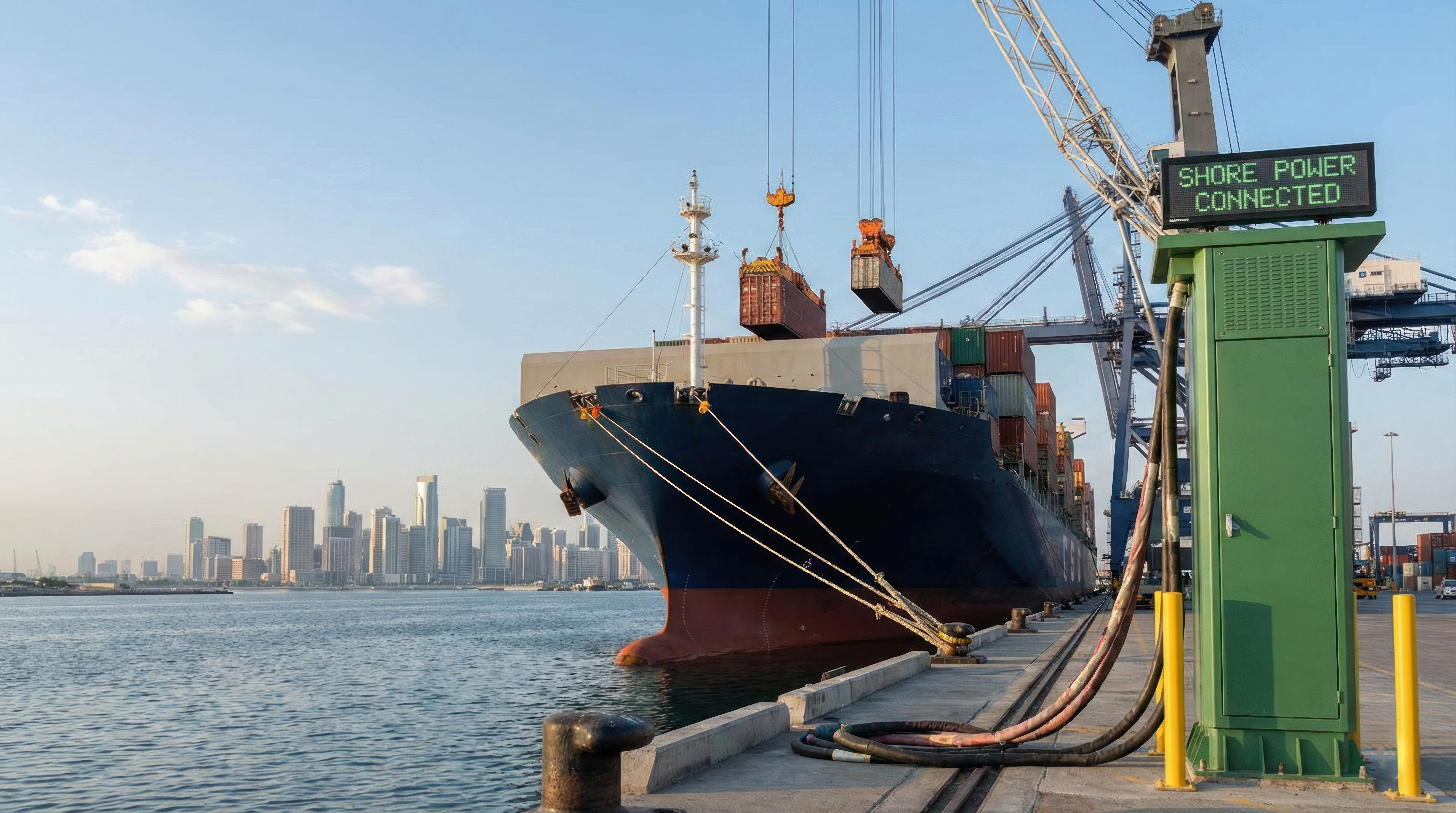 Ship at dock