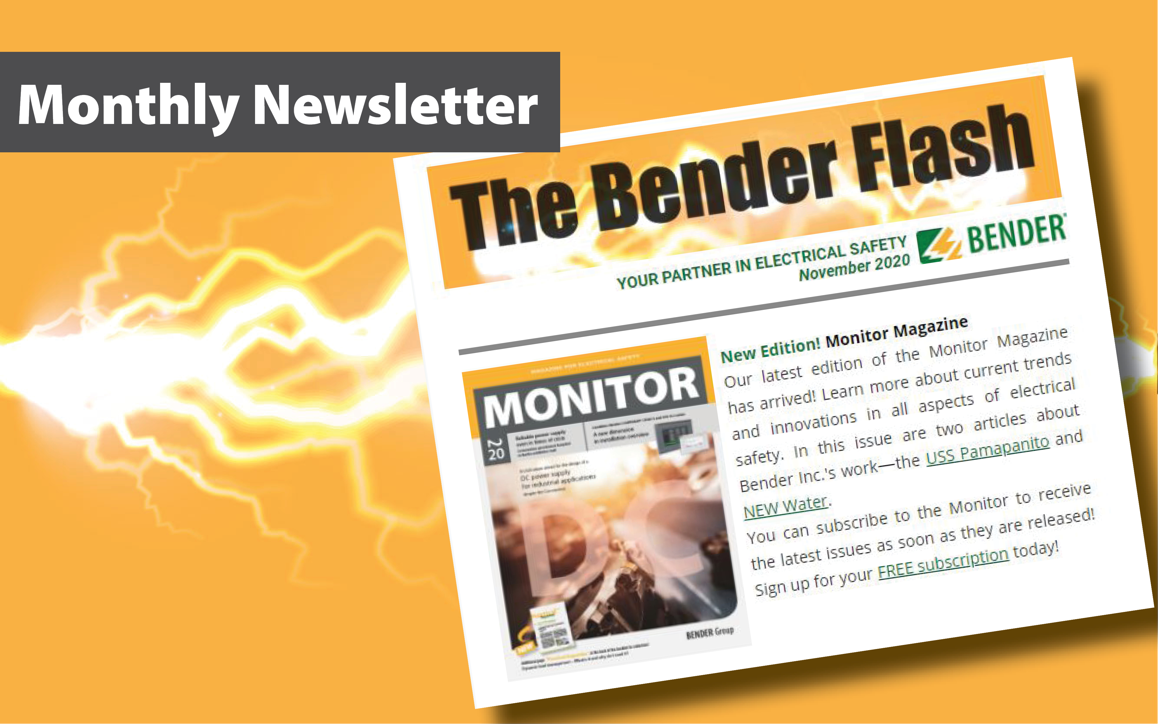 Bender Flash newsletter